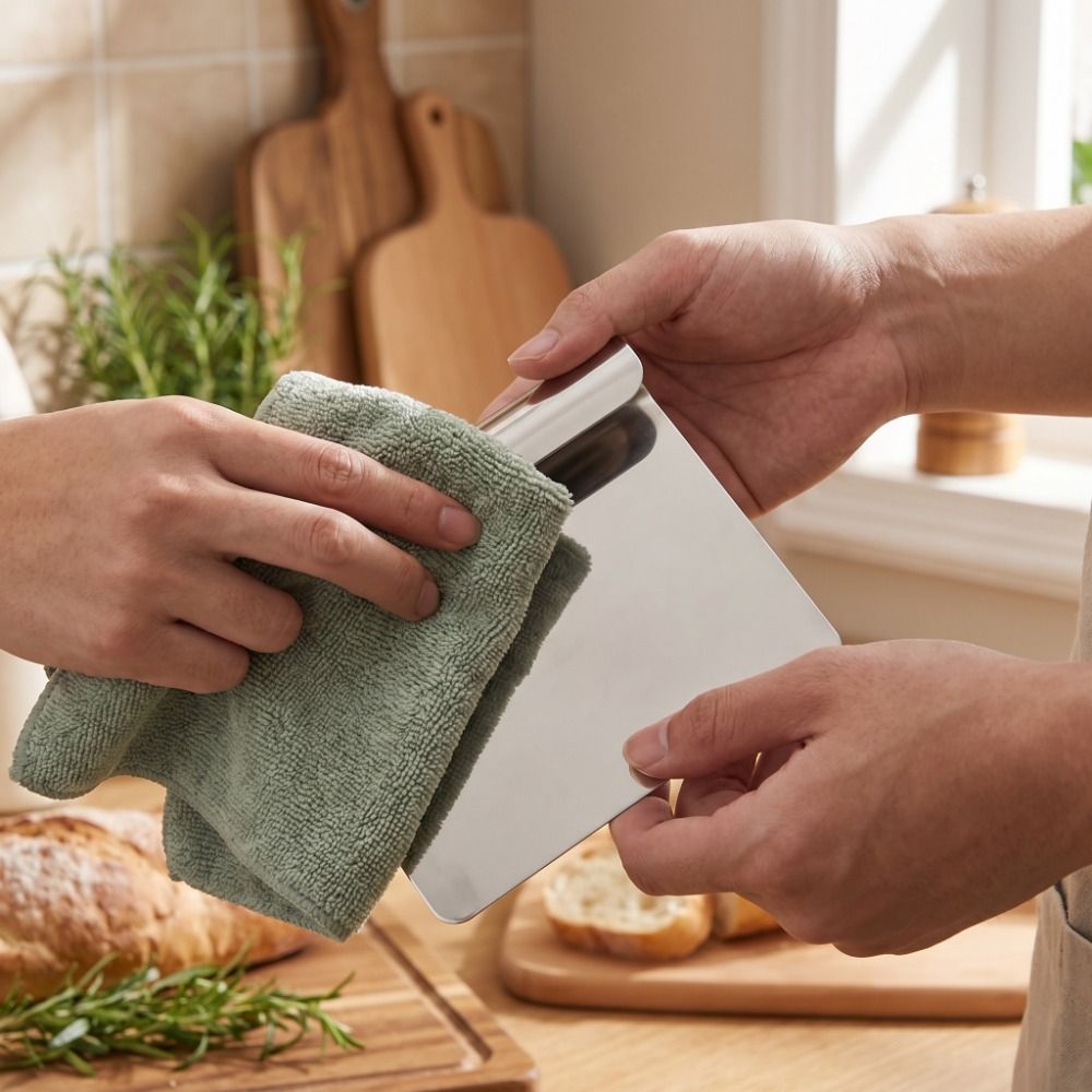 Bench Scraper Dough - Raspador de Massa de Aço Inoxidável
