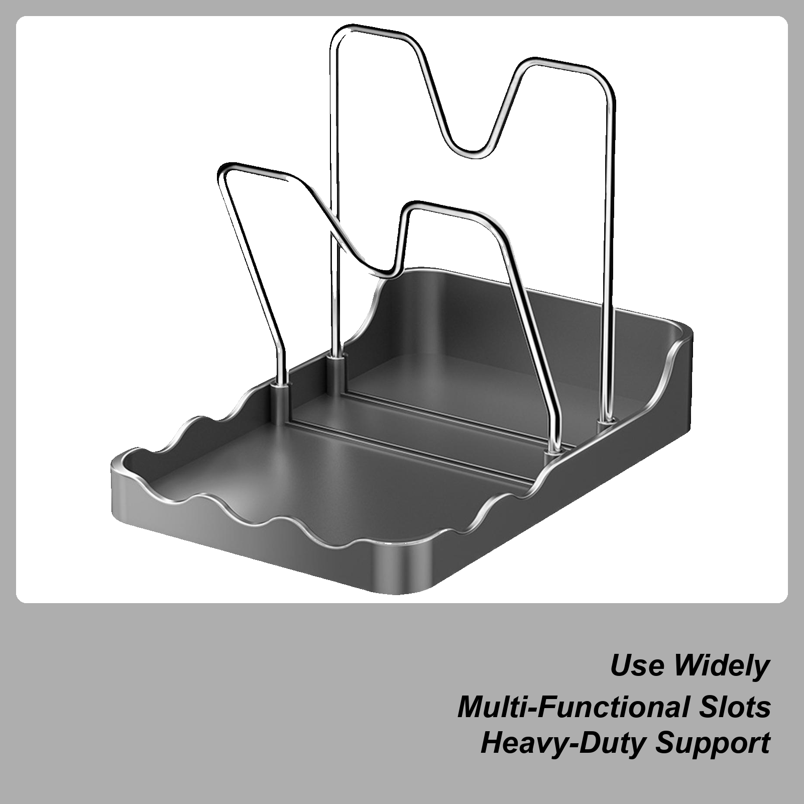 Kitchen Baking Pantry - Tampa do pote rack colher vertical