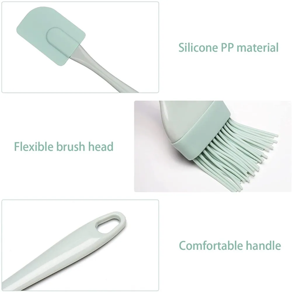 Pastry Brush Silicone - Kit 3 Peças: Espátula de Silicone