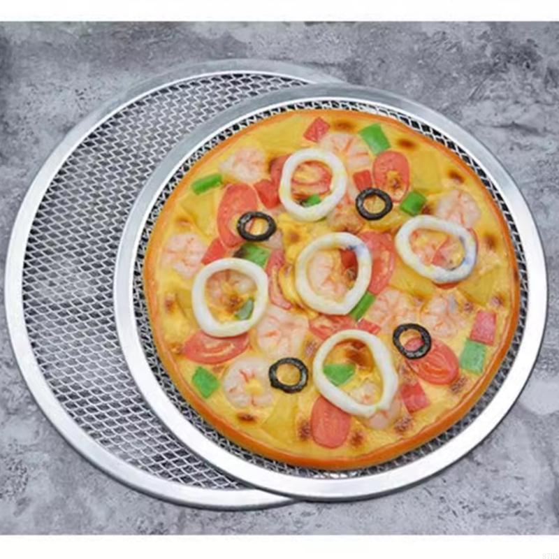 Kitchen Baking Center - Tela redonda alumínio para pizza, bandeja