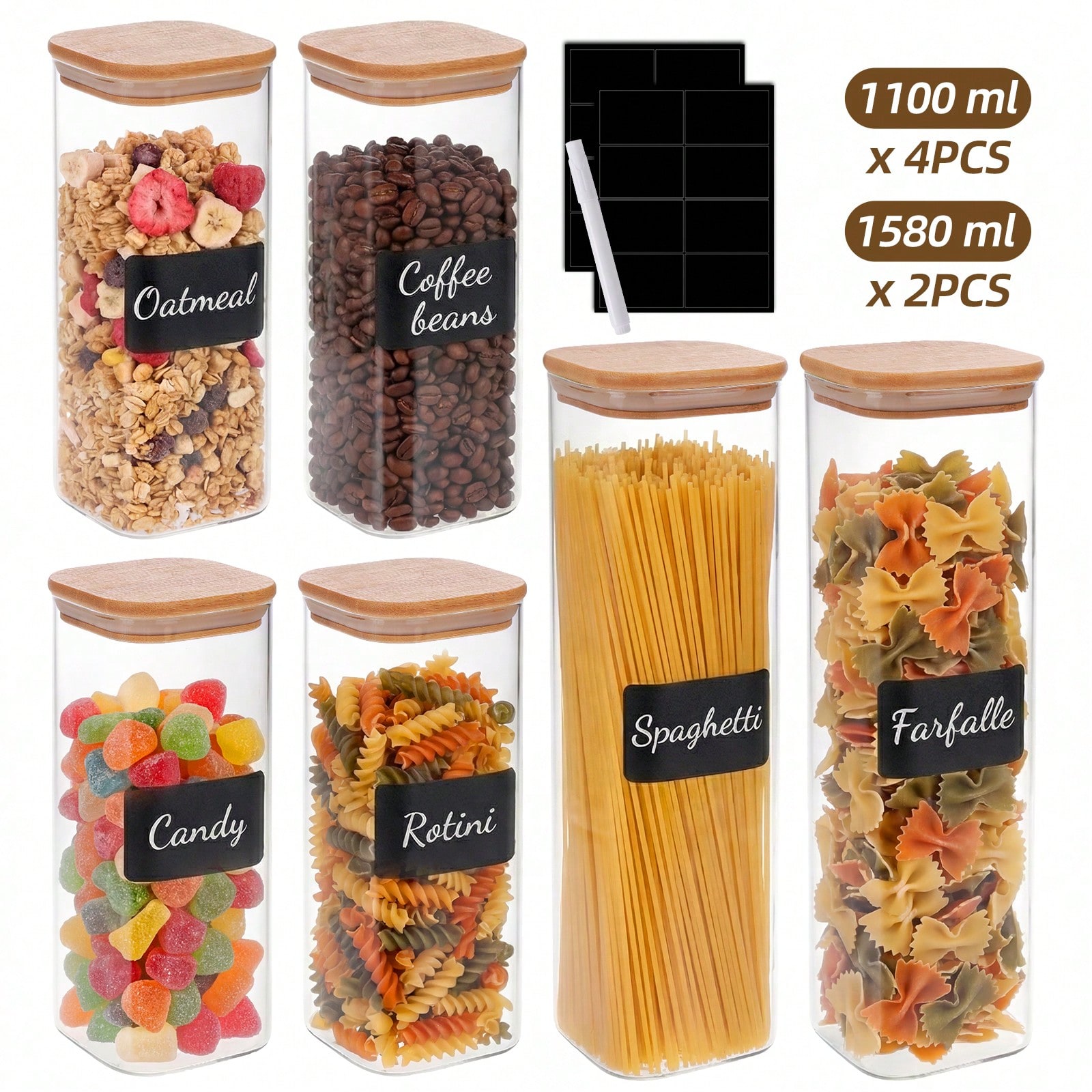 Recipientes de vidro para arma - Kitchen Baking Pantry avaliação e preço