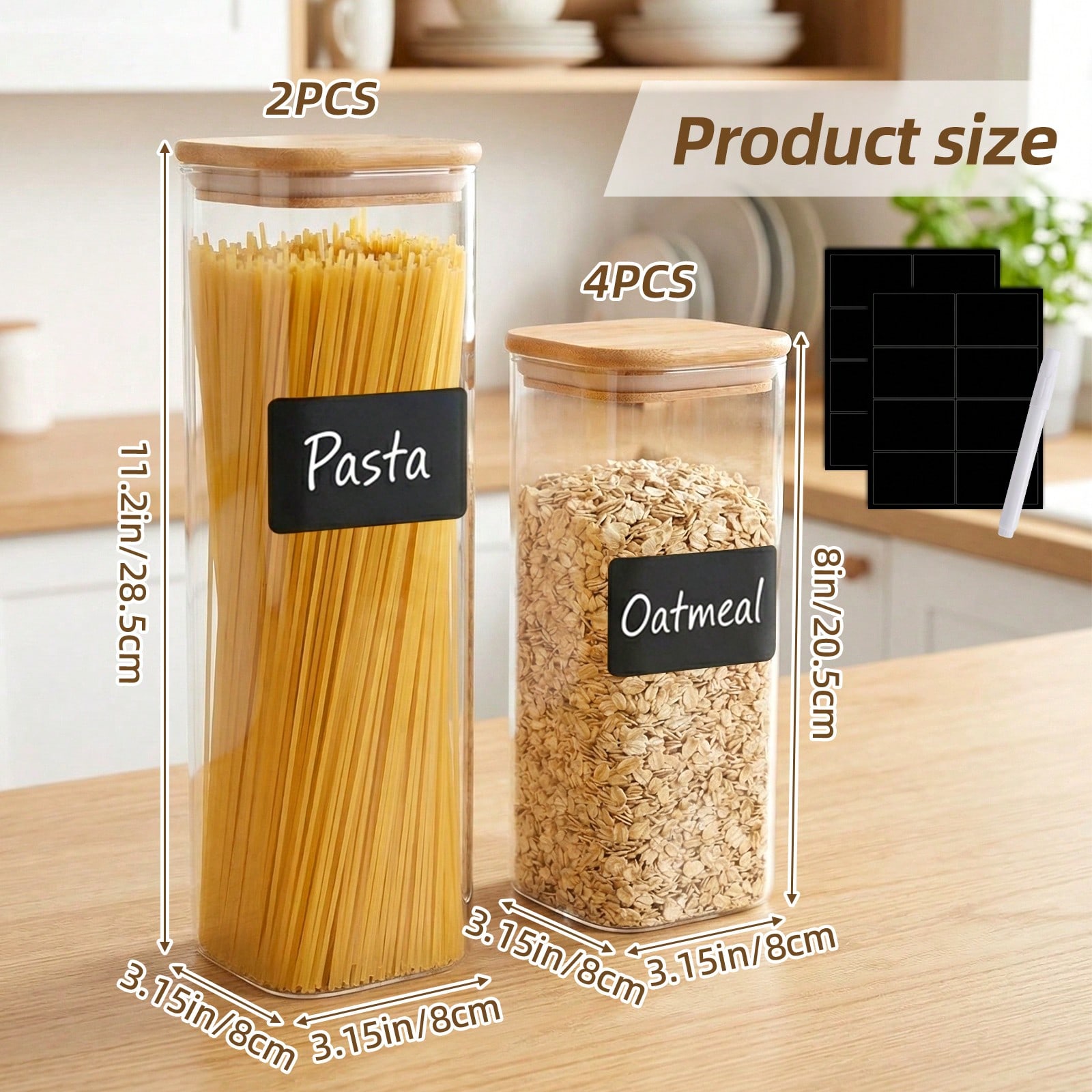 Recipientes de vidro para arma - Kitchen Baking Pantry avaliação e preço