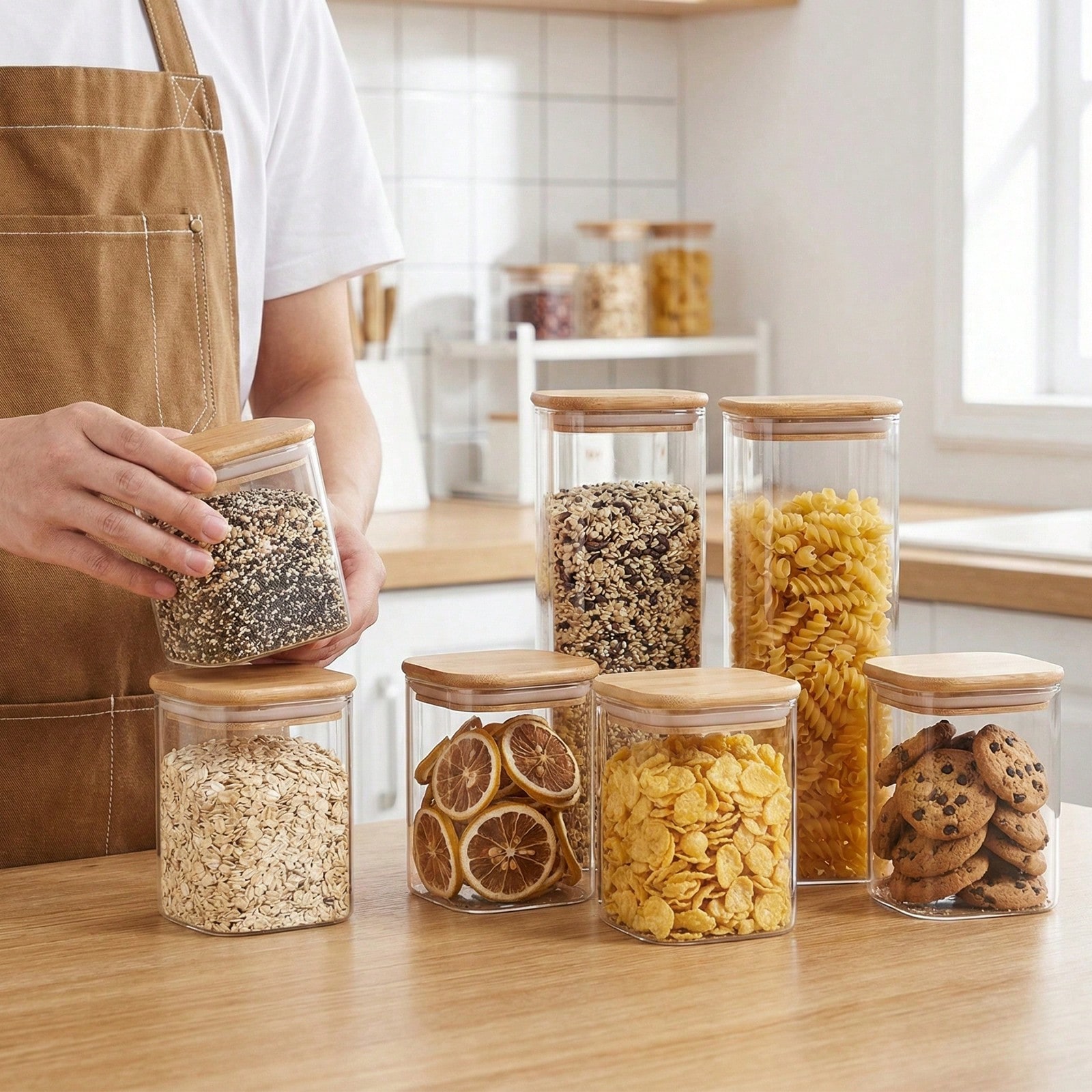 Recipientes de vidro para arma - Kitchen Baking Pantry avaliação e preço