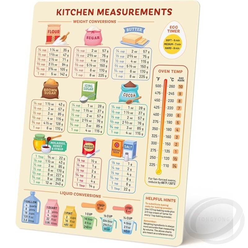 Gráfico de conversão de cozinh - Kitchen Baking Conversion Chart avaliação e preço