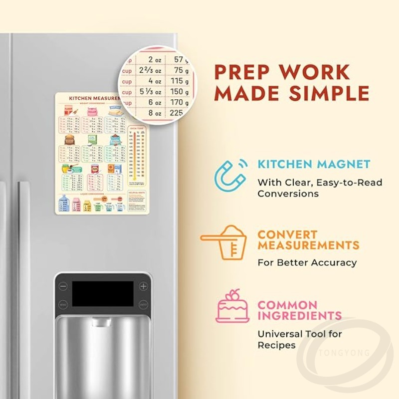 Gráfico de conversão de cozinh - Kitchen Baking Conversion Chart avaliação e preço