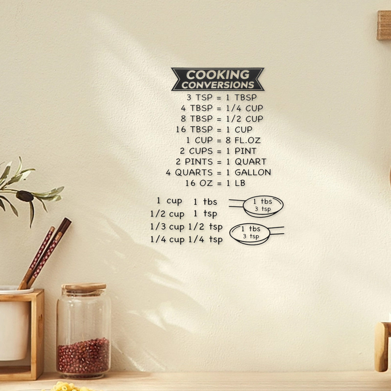 2 Adesivos de Tabela de Conver - Kitchen Baking Conversion Chart avaliação e preço
