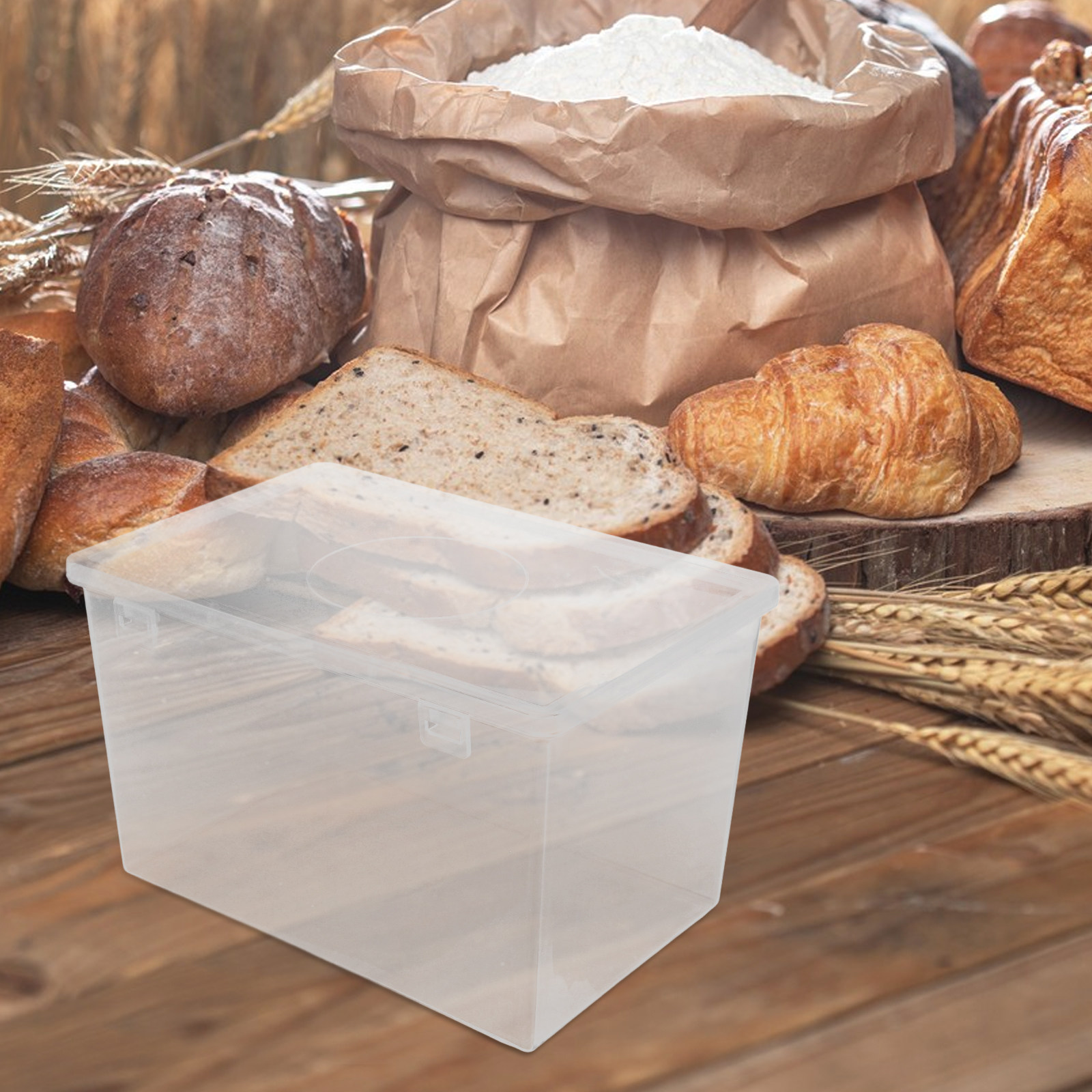 Caixa de Pão Hermética Transpa - Kitchen Baking Pantry avaliação e preço