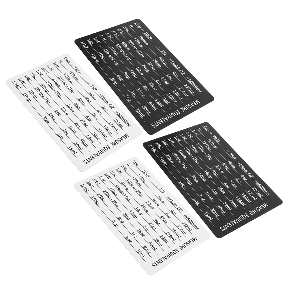 4 pçs copo de medição colher a - Kitchen Baking Conversion Chart avaliação e preço