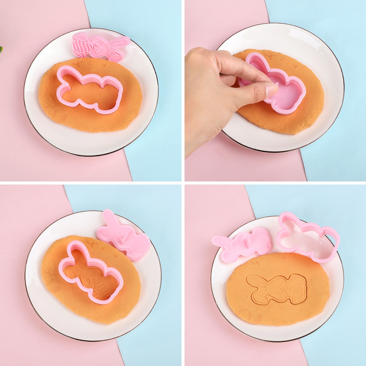 6 pçs/set Coelhinho da Páscoa  - Cookie Cutter Set avaliação e preço