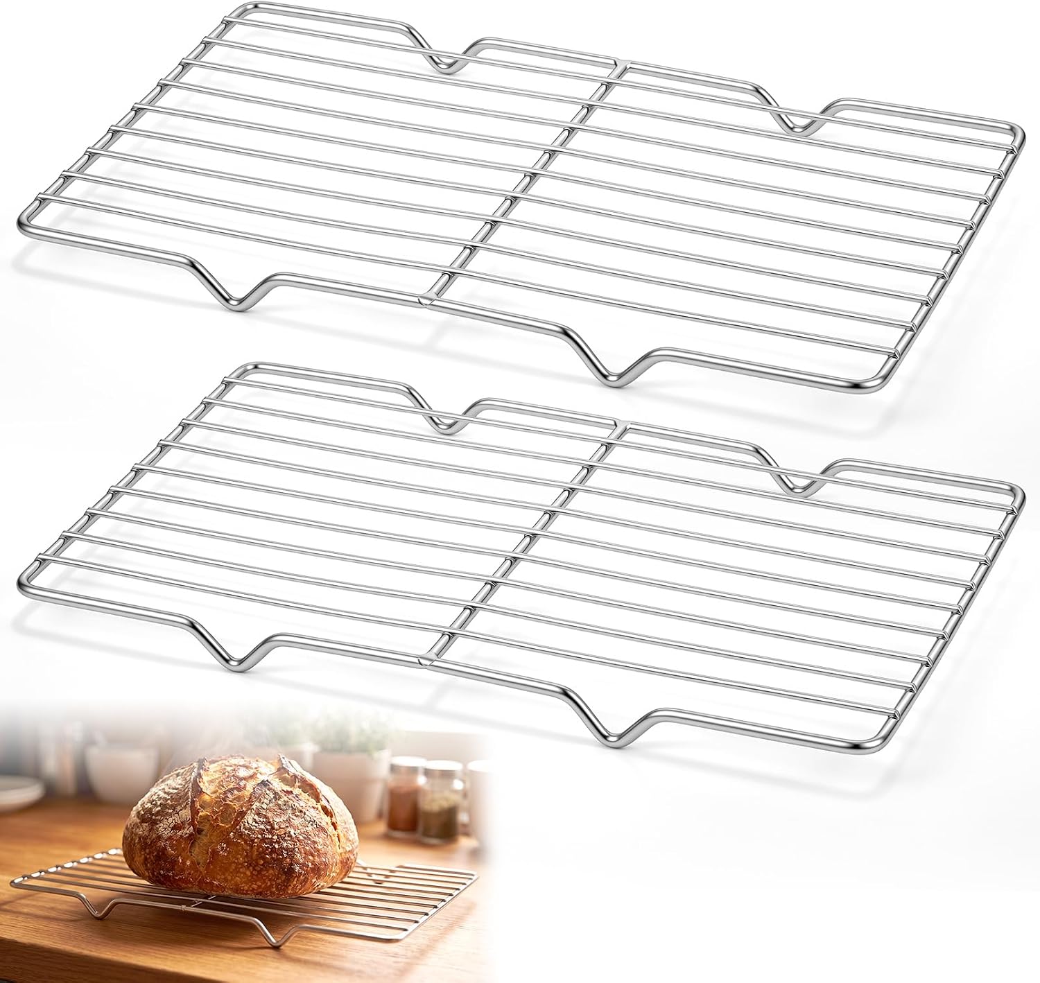 Conjunto de 2 Grelhas de Resfr - Cooling Rack Wire avaliação e preço