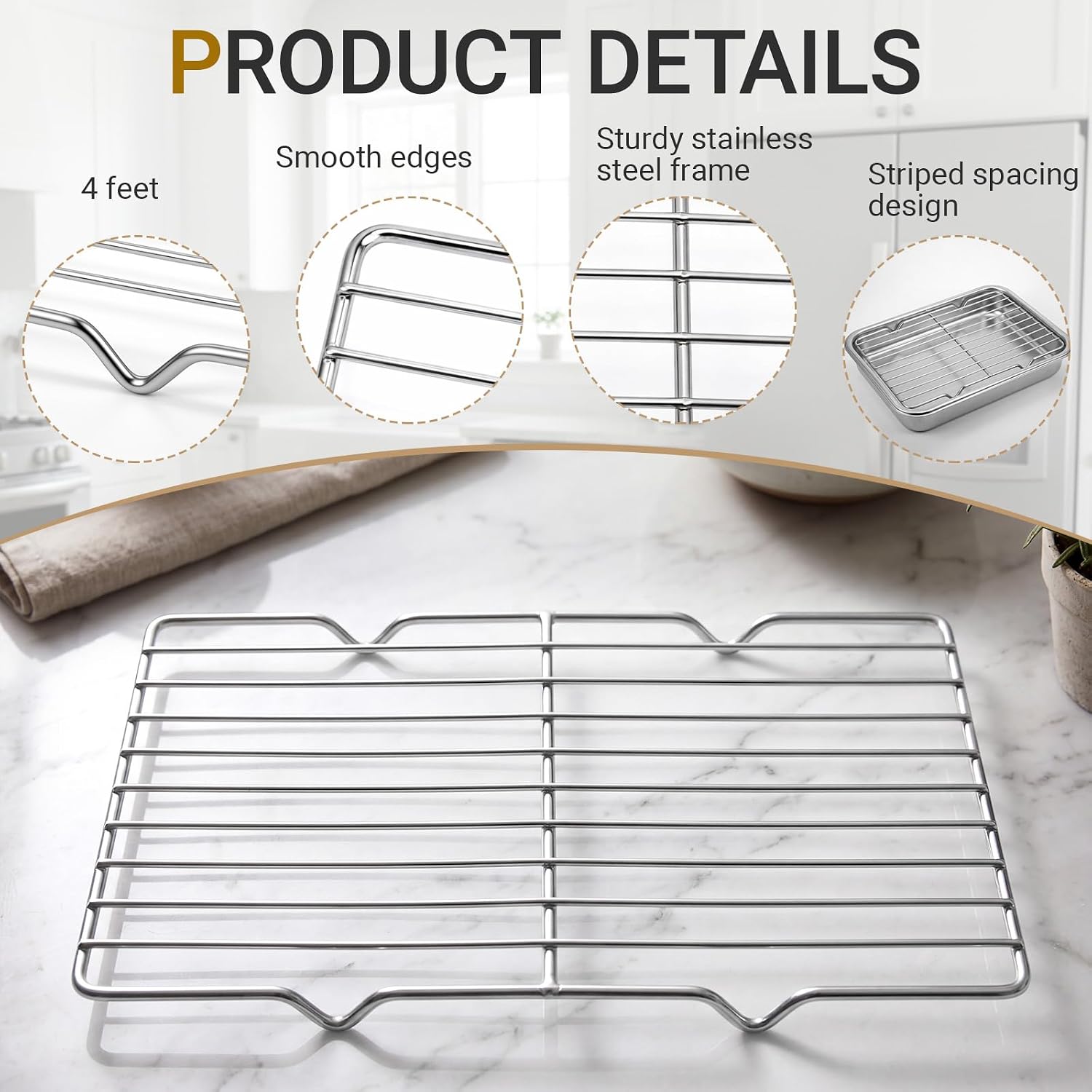 Conjunto de 2 Grelhas de Resfr - Cooling Rack Wire avaliação e preço