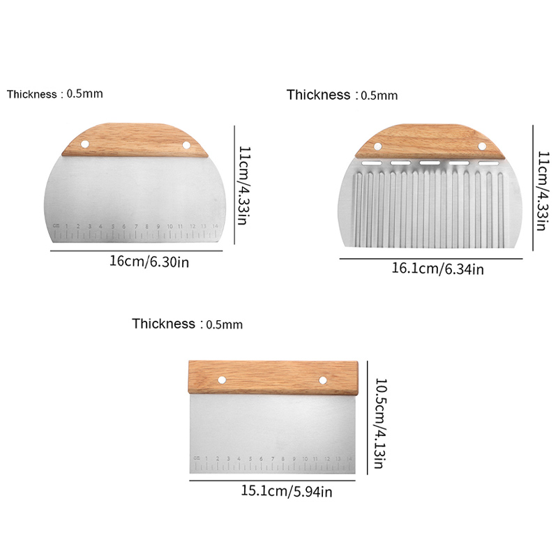 Raspador de Massa de Aço Inoxi - Bench Scraper Dough avaliação e preço