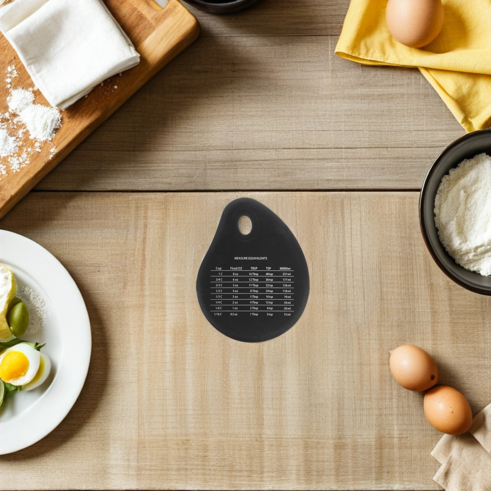 Conjunto de 4 Espátulas de Sil - Kitchen Baking Conversion Chart avaliação e preço