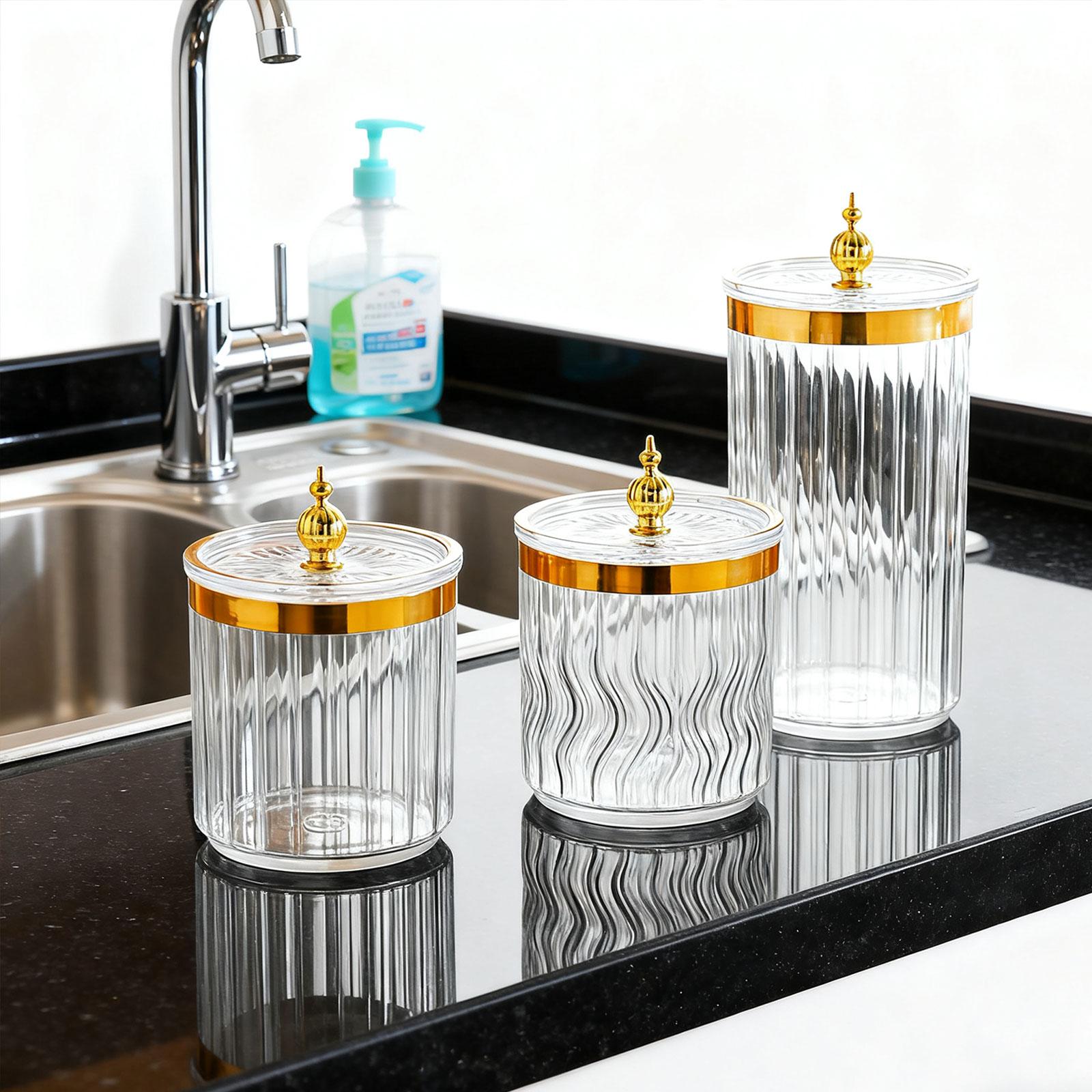 Conjunto de 3 Potes Herméticos - Kitchen Baking Pantry avaliação e preço