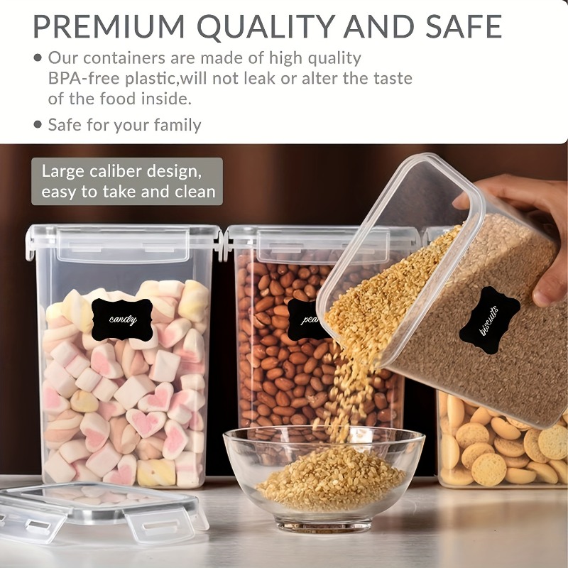 6 peças de recipientes herméti - Kitchen Baking Pantry avaliação e preço
